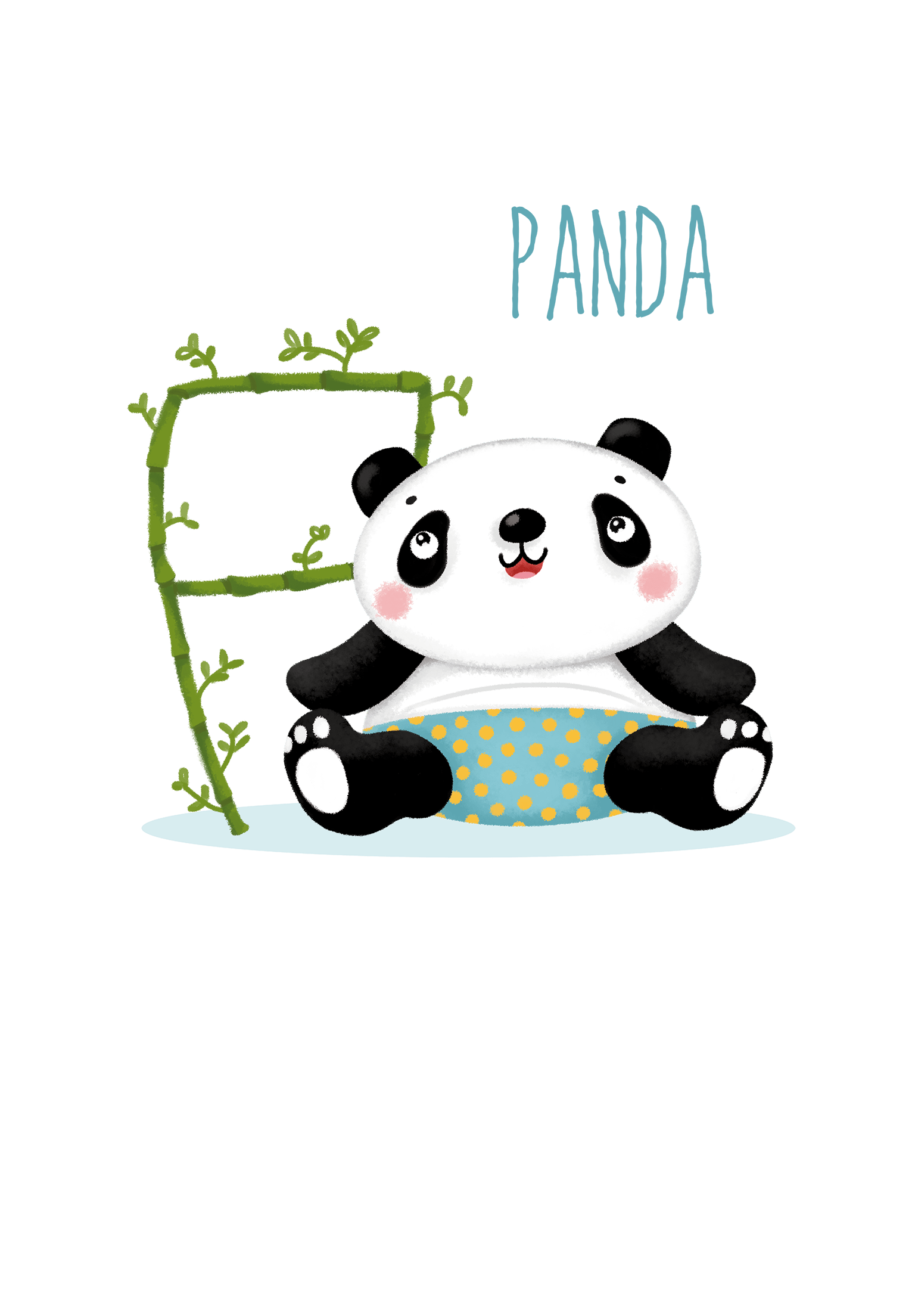 Panda alphabet friend